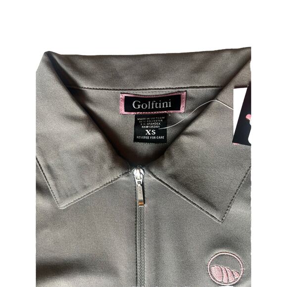 Golftini Womens Golf Tank, Size XS, Grey, Sleeveless Polo, Collared, NWT - Picture 3 of 5